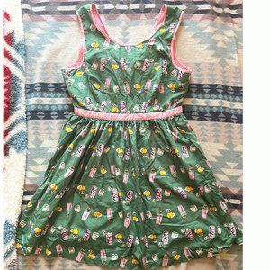 ModCloth Pink Lemonade Tie-Back Cocktail Dress (XL)